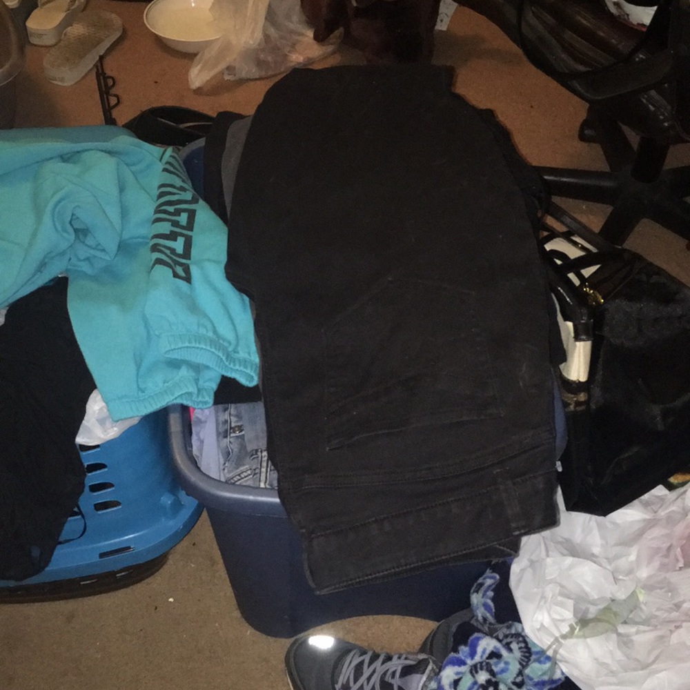 Clothes and a bag